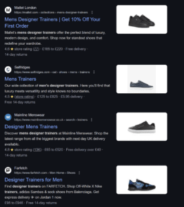 Example of compelling meta data