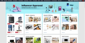Example of ecommerce site structure - amazon