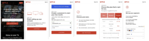 Example of sequential site structure - netflix