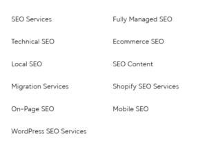 Example of user friendly site navigation